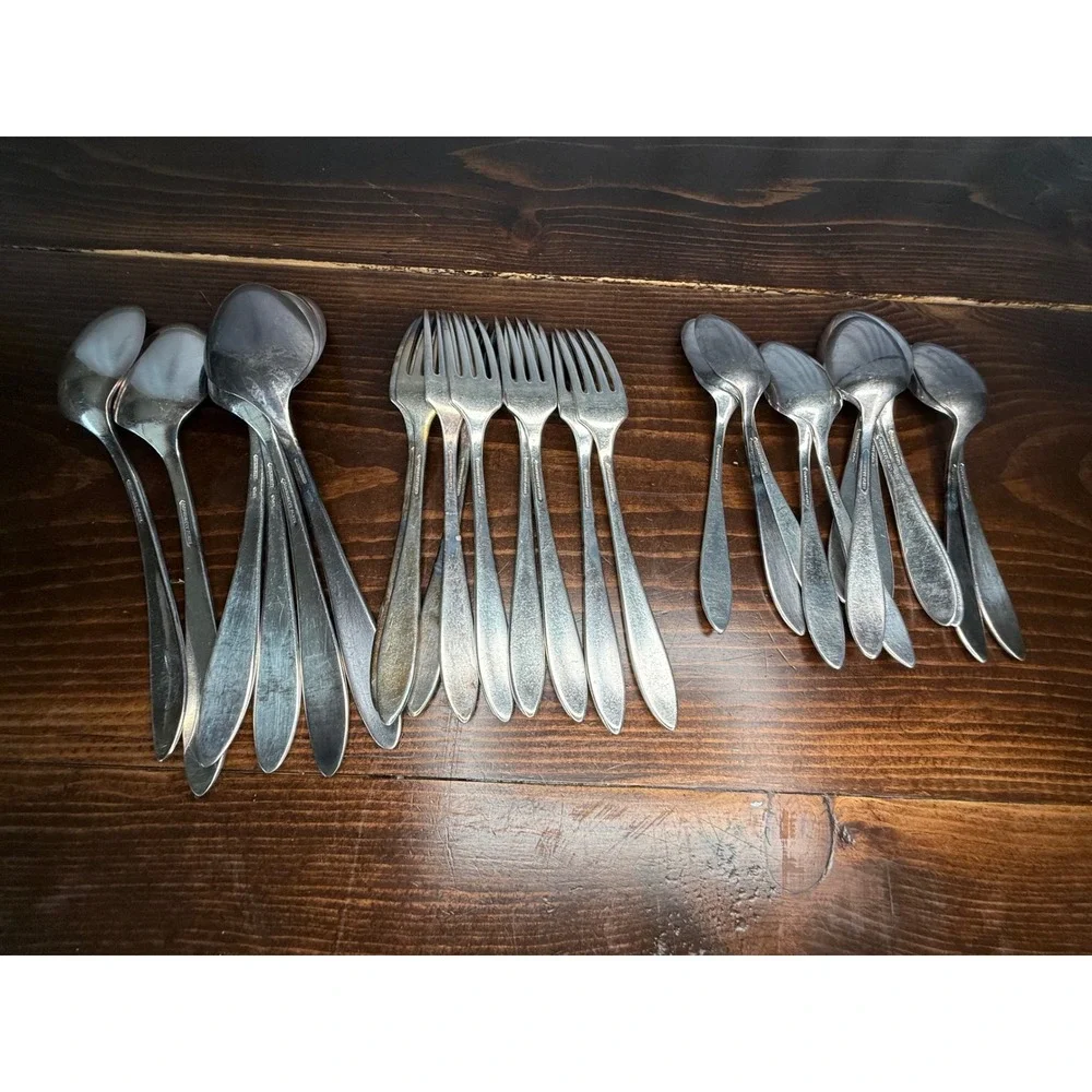 Community Plate Coronation Silver Plated Flatware Set 27 Piece Oneida Art Deco
